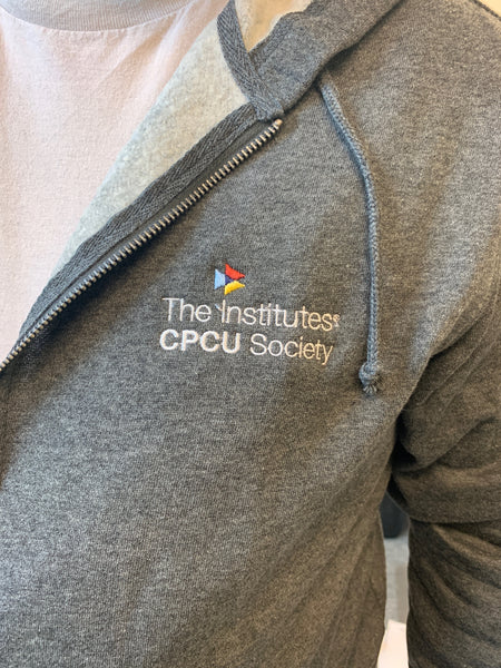 CYPRESS FLEECE ZIP HOODY-HEATHER DARK CHARCOAL