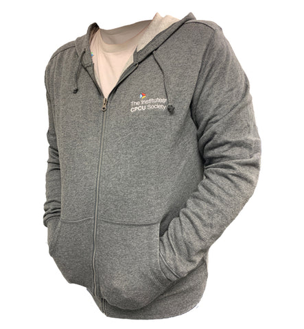 CYPRESS FLEECE ZIP HOODY-HEATHER DARK CHARCOAL
